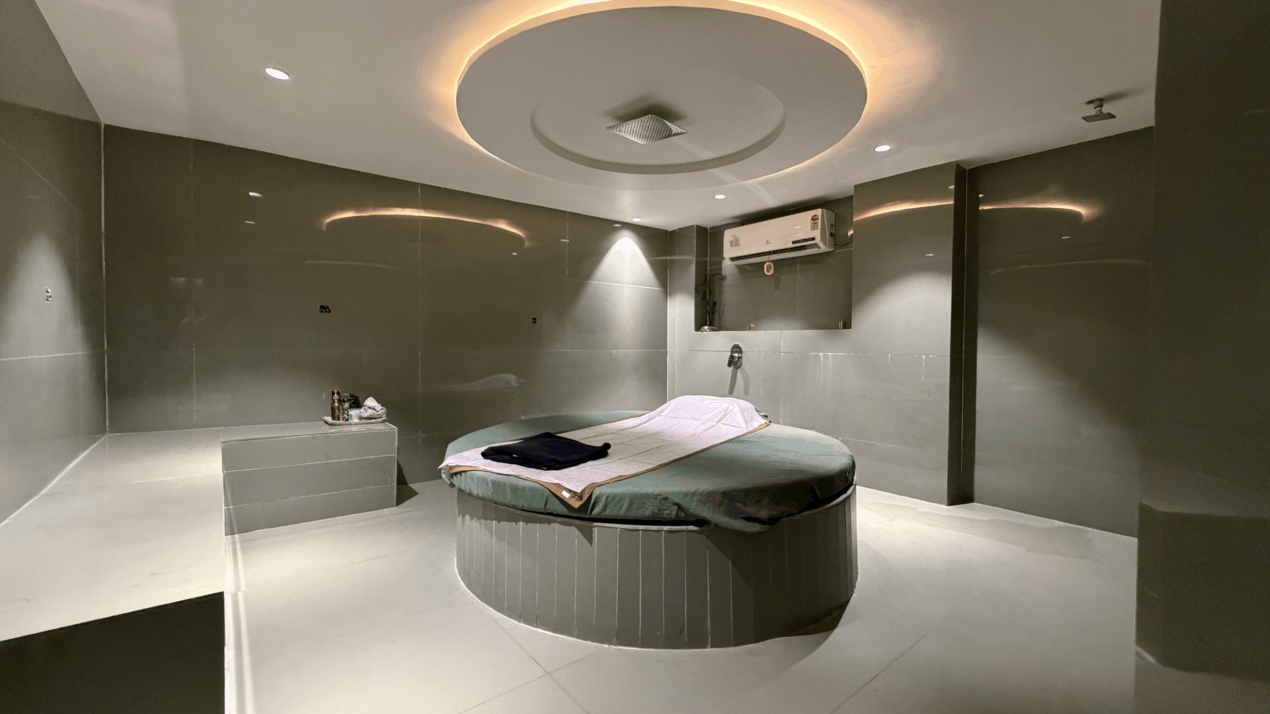 Turkish bath room at Blossom Spa